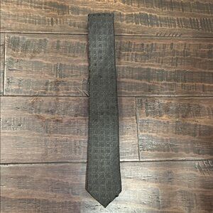 Boss Charcoal Patterned Tie
